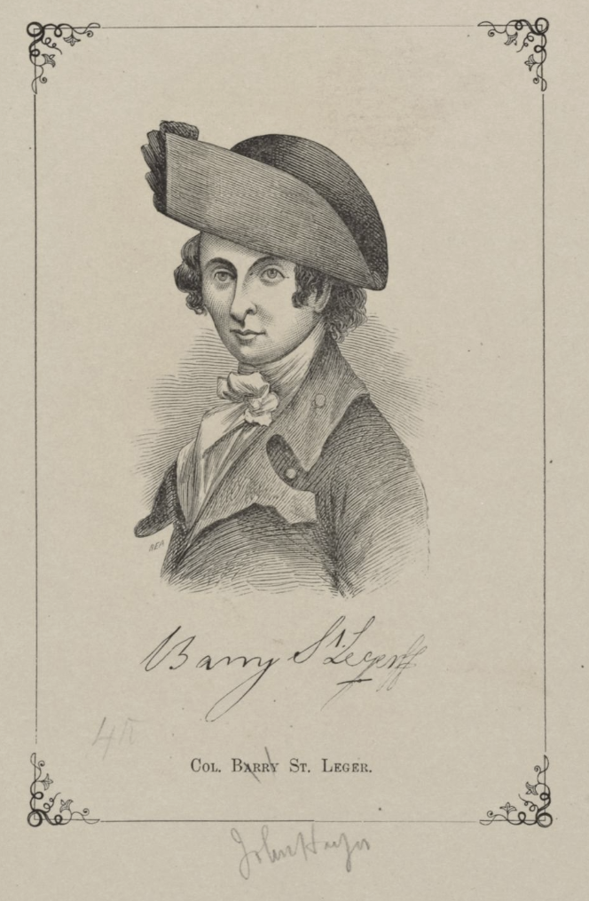 The Miriam and Ira D. Wallach Division of Art, Prints and Photographs: Print Collection, The New York Public Library. “Col. Barry St. Leger.” New York Public Library Digital Collections.